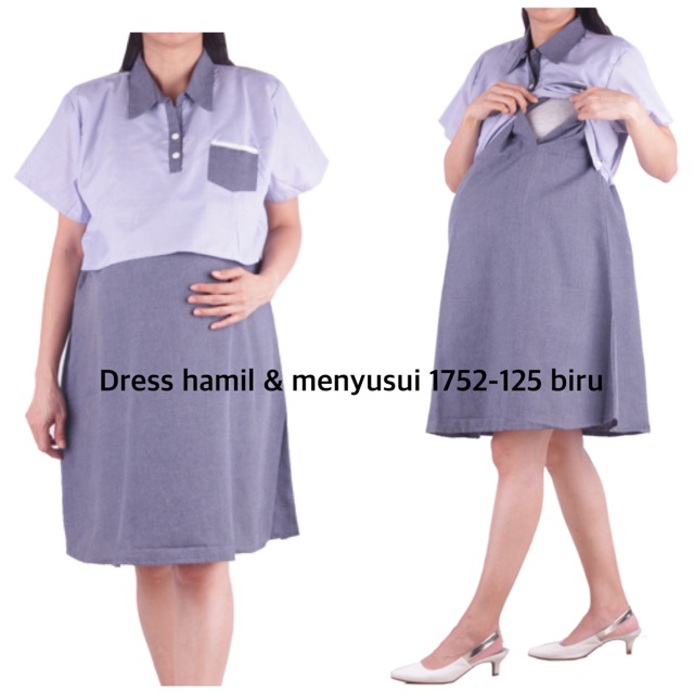 Pakaian hamil dress hamil 1752 (cantumkan warna yang dipilih)