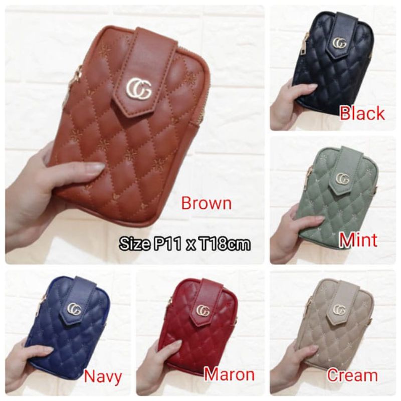 CR889-1026 Tas selempang HP wanita Fashion 2res GG