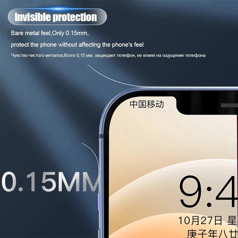 Pelindung Layar TPU Transparan Ultra Tipis Anti Gores Untuk iPhone 13 Mini / 13 / 13pro / 13pro Max