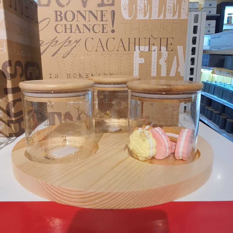 Set Toples Kaca 4pc,Toples Kaca Set 4pc