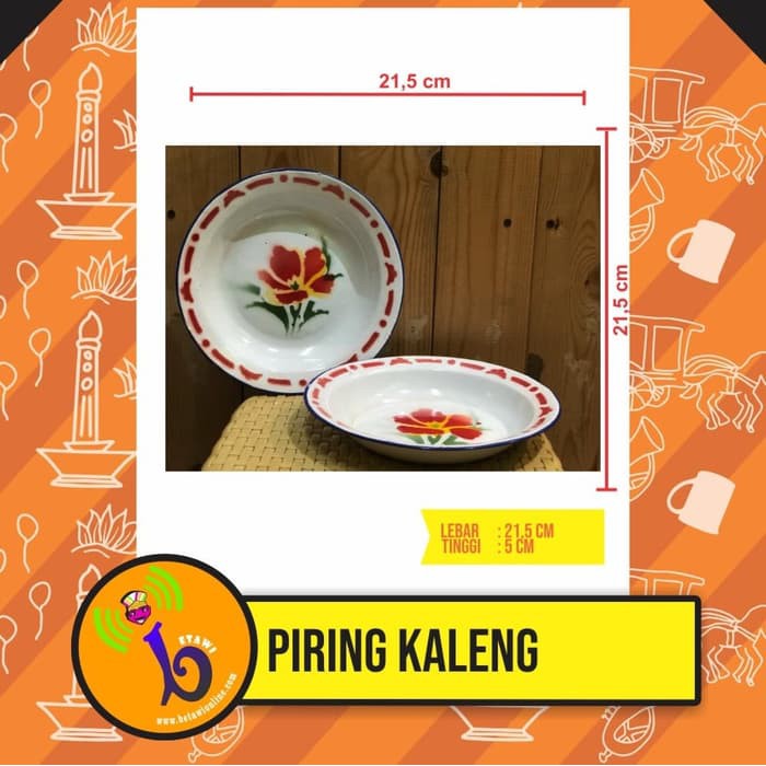 Piring Kaleng Enamel / Blirik / Lurik / Jadul[ SATUAN ]