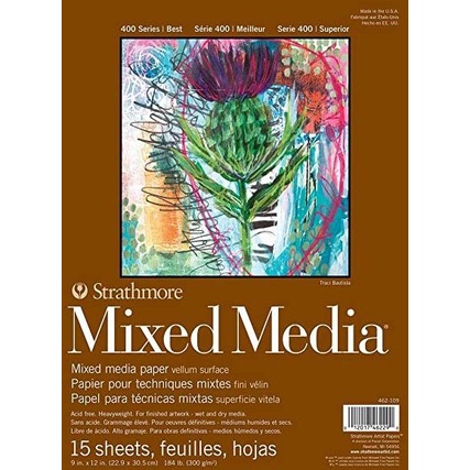 

(BISA COD) Strathmore - Mixed Media Paper Pad 400 series BERKUALITAS Kode 899