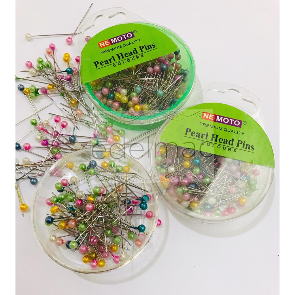 Jarum Pentul Pearl Head Pins colors