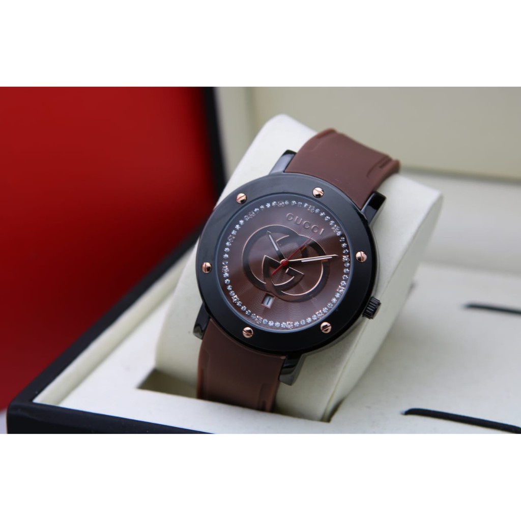 Grosiran Jam Tangan Wanita Psa Q15 - 42140 Analog Tali Rubber Tanggal Aktif Original Garansi 6 Bulan Free Baterai Cadangan (BISACOD)