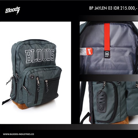 Ransel / Tas Punggung / Backpack BP JAYLEN 03 BLOODS Original