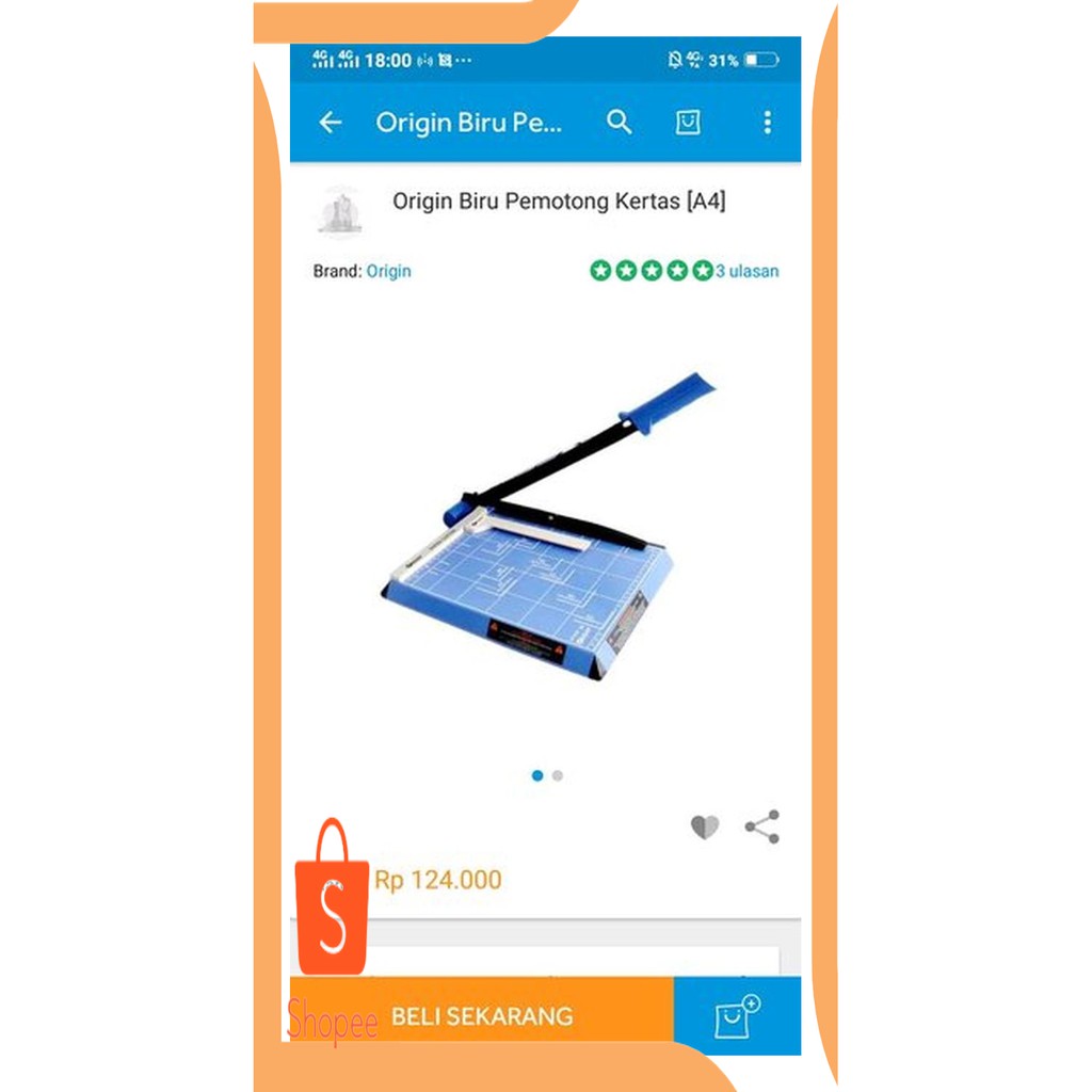 

Promo limited stock pemotong kertas 20DEZ Murah