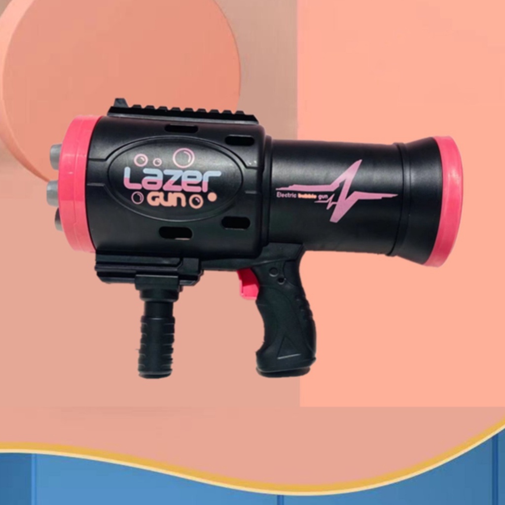 [tma]Laser Bubble Gun 2 in 1 / Mainan Anak Tembak Gelembung 2 in 1 / Mainan Anak Tembak Busa Gelembung