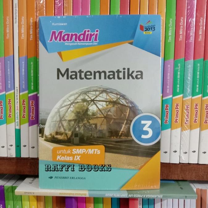

Buku Mandiri Matematika kelas 9 SMP K13N Erlangga Star Seller Termurah