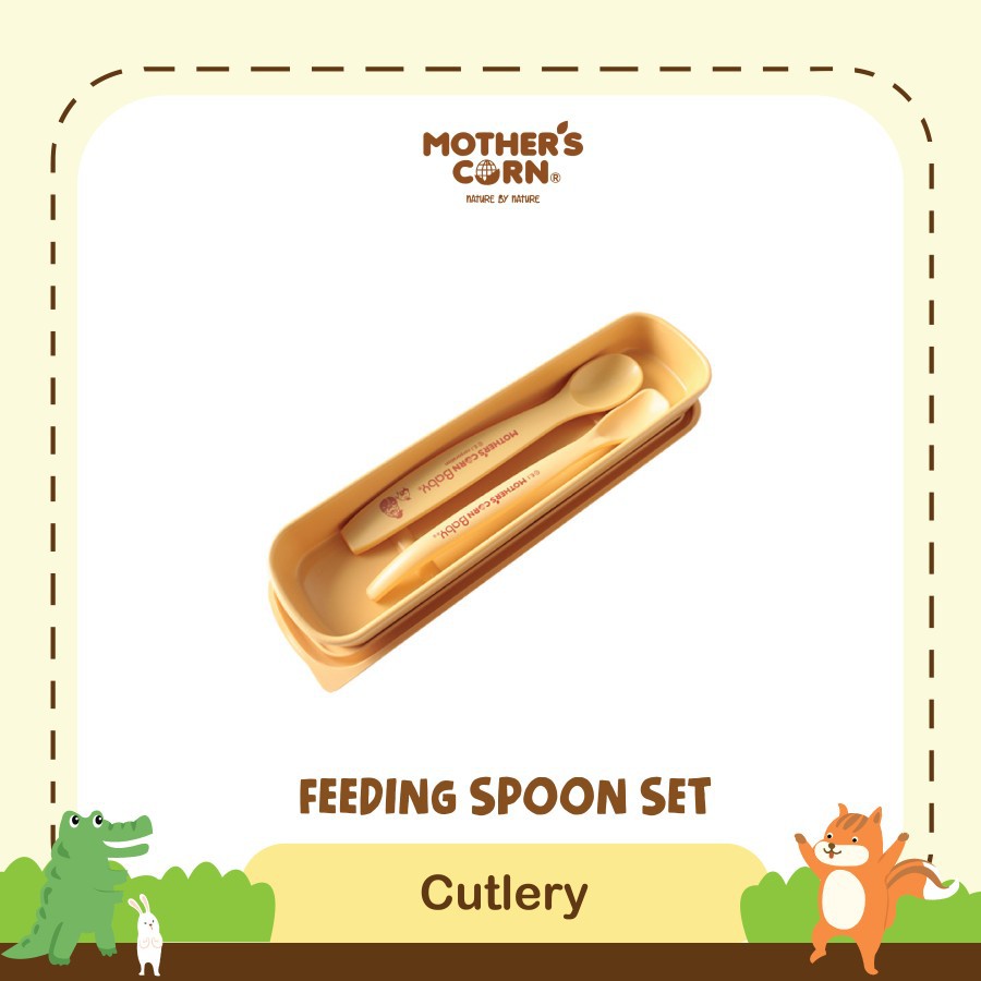 Makassar ! Feeding Spoon / Sendok Bayi Set Mother's Corn