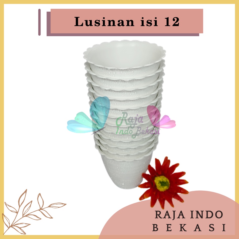 Lusinan Pot Tawon 7 Putih 7.5 Cm By Garden Of Love Pot Bunga Plastik Mini Lucu Vas Bunga Kaktus Kecil