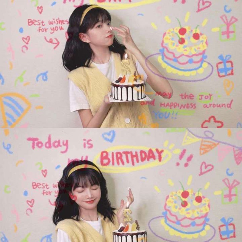 mini Happy birthday projector /Selamat Ulang Tahun Proyektor/proyektor mini photoshoot/Pesta Ide Hadiah Ulang Tahun Lucu Photo Prop Dekorasi