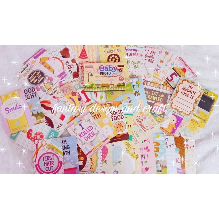 

[SALE] baby milestone card / baby photo card / kartu selfie bayi / kartu foto