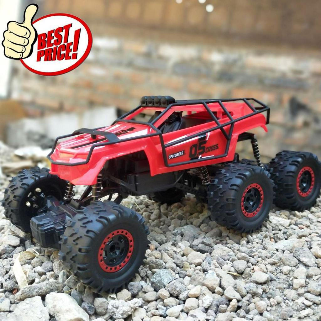 Mobil RC Rock Crawler 6 Roda Mainan Remote Control Harga Murah