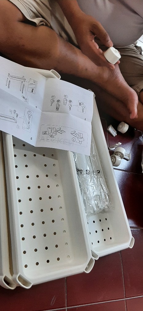 Troli Dapur / Troli Kamar Mandi Serbaguna, Peralatan Kamar Mandi 54cm  Putih Ve1470