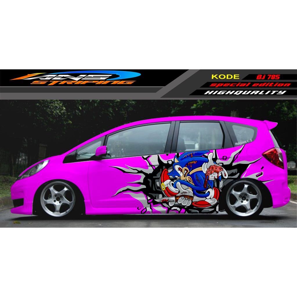 STICKER DECAL MOBIL JAZZ BRIO AVANZA SIGRA YARIS / STIKER VARIASI MOBIL / MODIF STICKER MOBIL