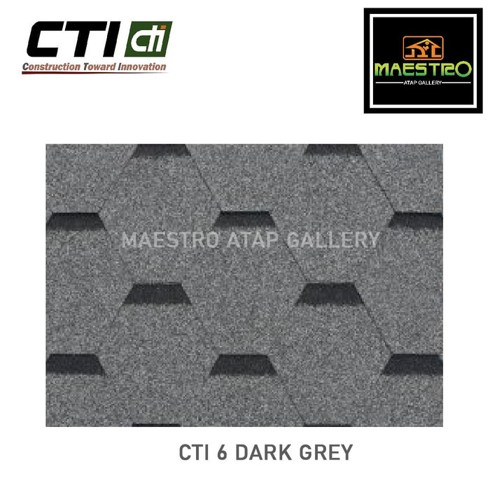 Atap Bitumen CTI CT6 Dark Grey