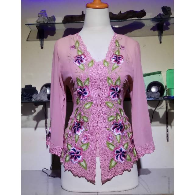 ATASAN KEBAYA MODERN NONA ENCIM BORDIR SIFON (kebaya saja)