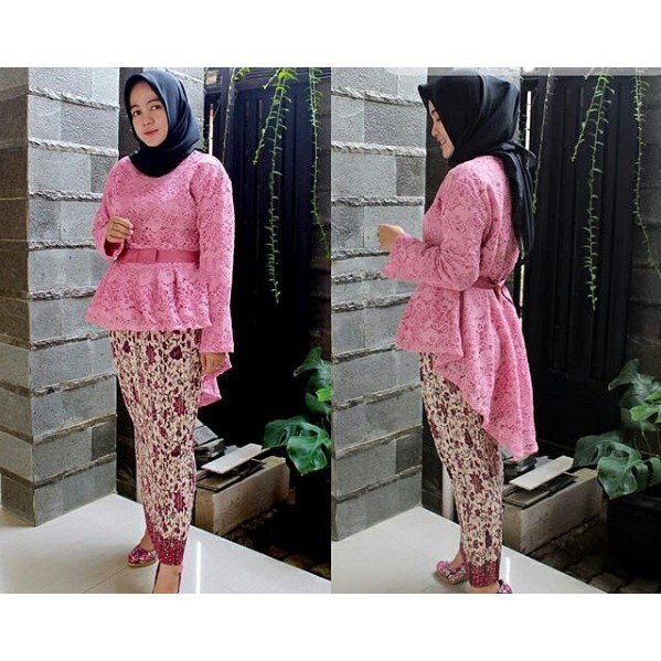 Set Kebaya Aurora Two Tone Model Terbaru