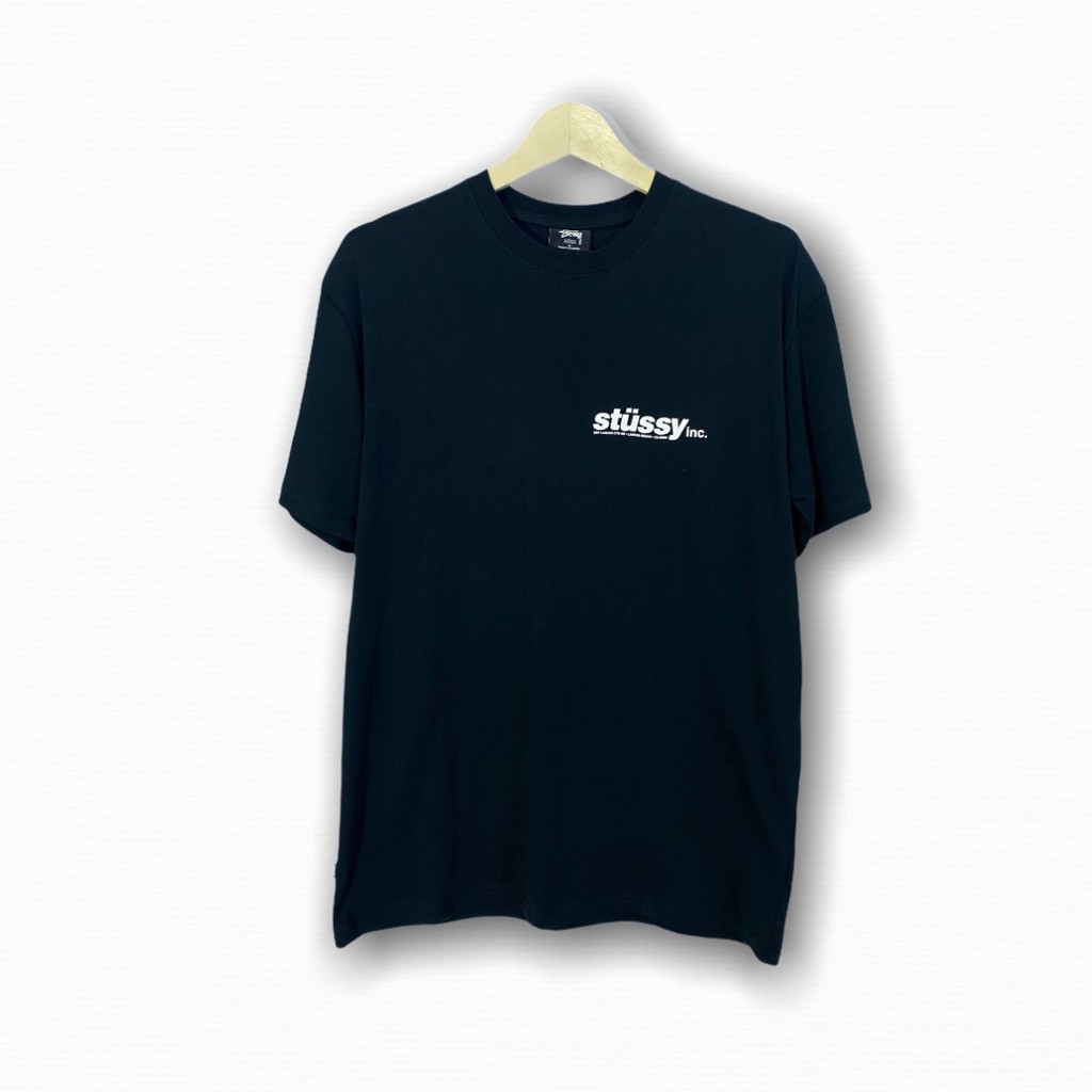 STUSSY ITALIC SHORT TEE BLACK
