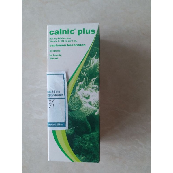 Calnic plus syrup 100ml aquamin calsium natural organic /kalsium anak /suplemen kalsium anak