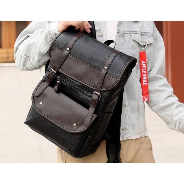 Tas Ransel Punggung Backpack Kulit Import