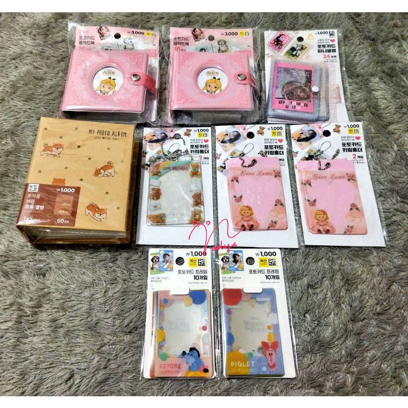 DAISO KOLBUK ALICE PC FRAME POLAROID KEYRING CARD HOLDER