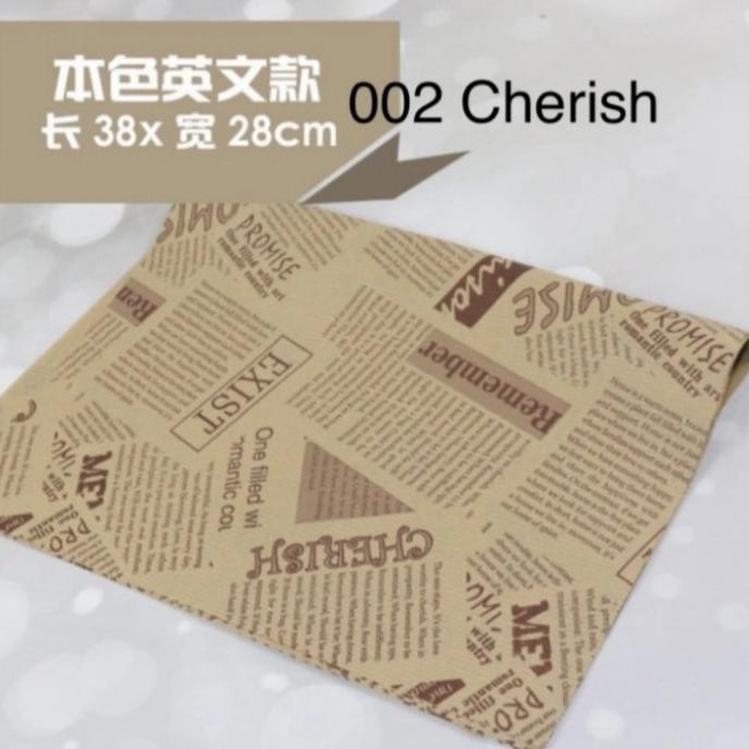

KN007 KERTAS ROTI WAX PAPER BREAD CAKE PARCHMENT PAPER KILAT BAKING PAPER - 005 NEWS