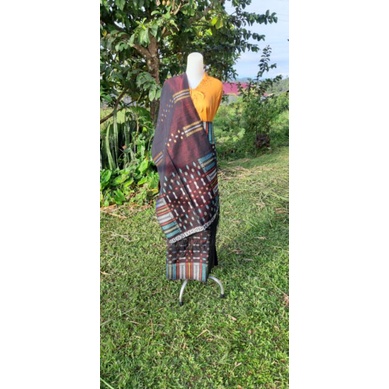 ASLI SONGKET BATAK TENUN TANGAN TARUTUNG PUCCA BINTIK  MERAH MARON MURAH MANDAR BAWAHAN KEBAYA PENGA
