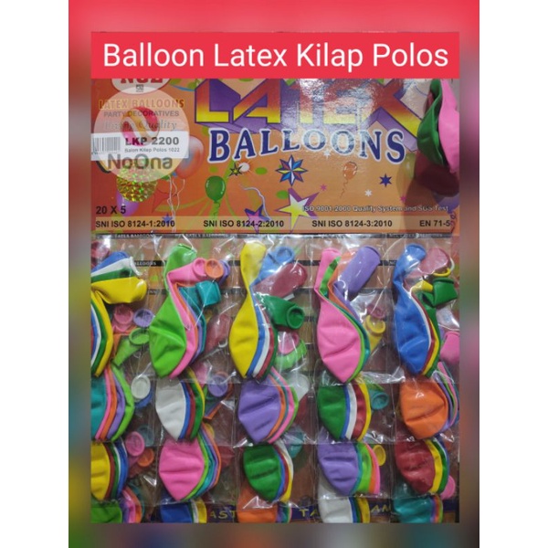 Balon Kilap Polos / Balon renteng / Grosir Balon Polos Balon 10 inch