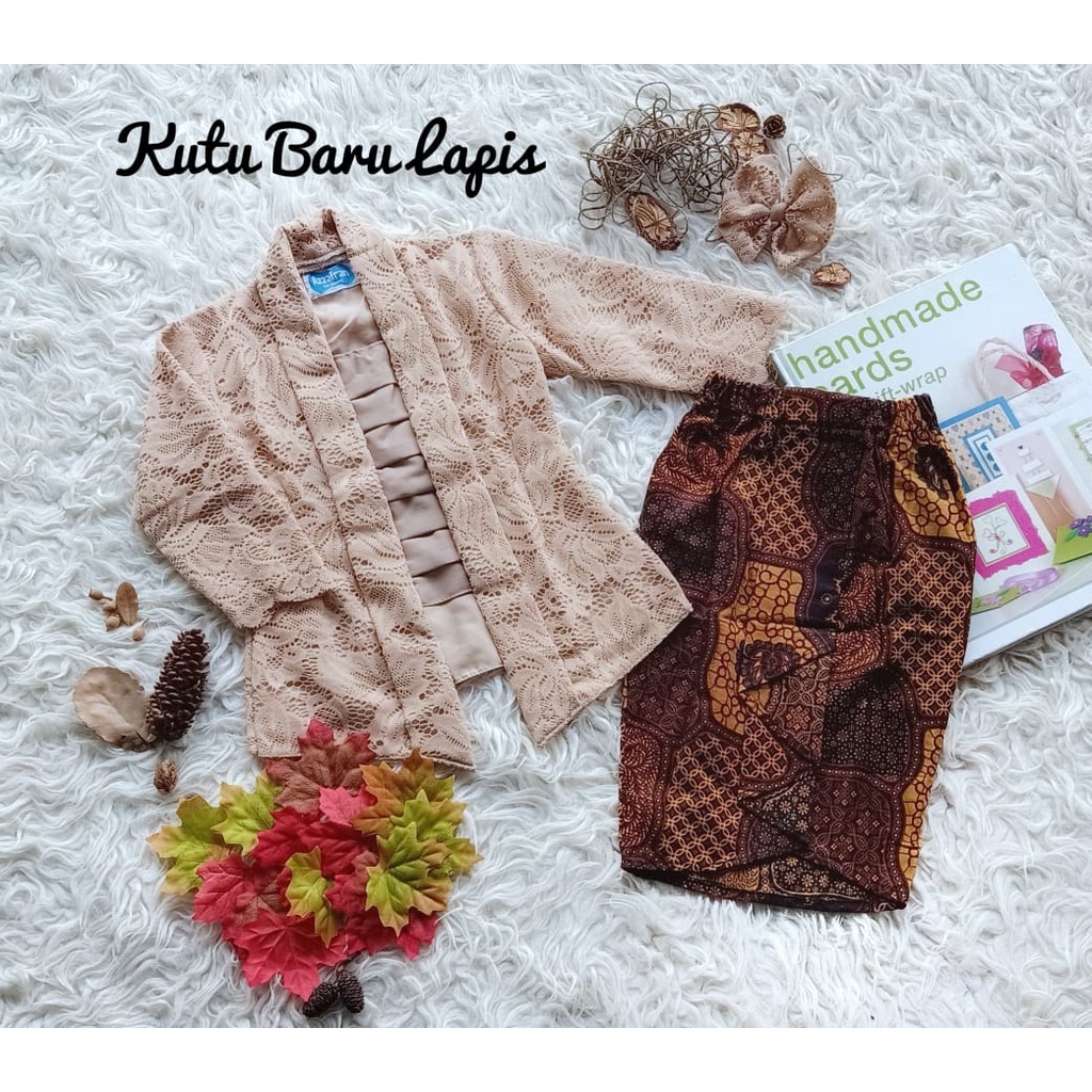 Kebaya Kutubaru Lapis Anak Unik/Baju Adat Anak/Kebaya Anak