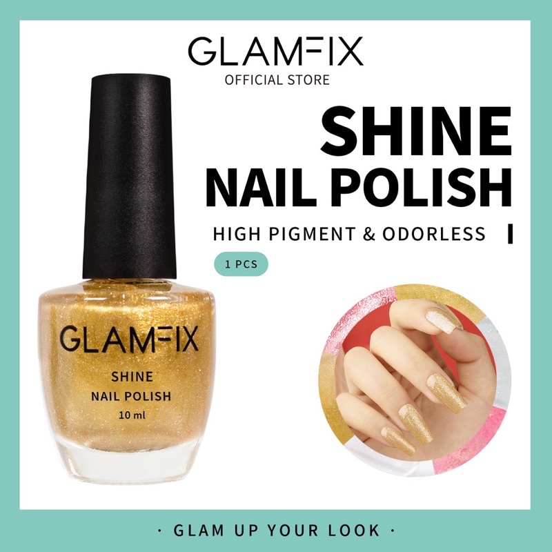 GLAMFIX Shine Nail Polish Kutek Cat Kuku | GLAM FIX Alat Kecantikan Makeup by YOU ( YOU MAKEUPS OFFICIAL STORE )