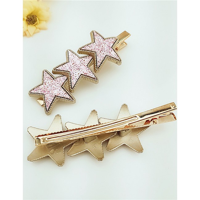 LRC Jepit Rambut Fashion Starfish Alloy Hair Clip Set F6201X