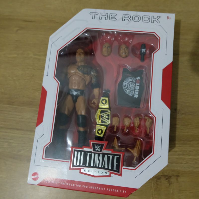 WWE Mattel Ultimate Edition The Rock Action Figure