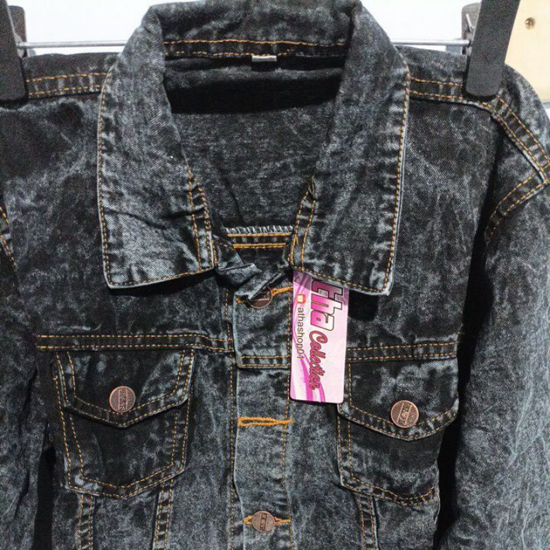 JAKET JEANS ANAK UNISEX 12-15th