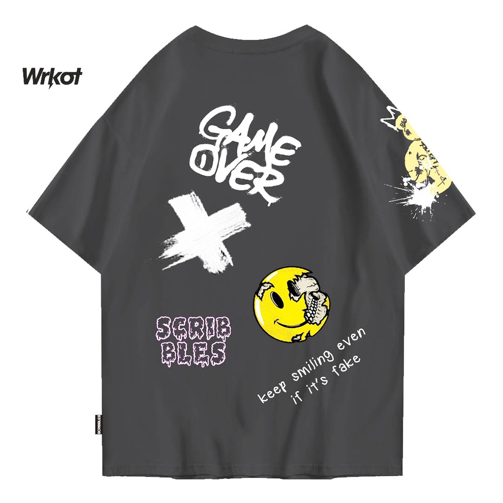 Workout Stretwear x Scribbles Kaos Oversize Original Workout Keep Fake