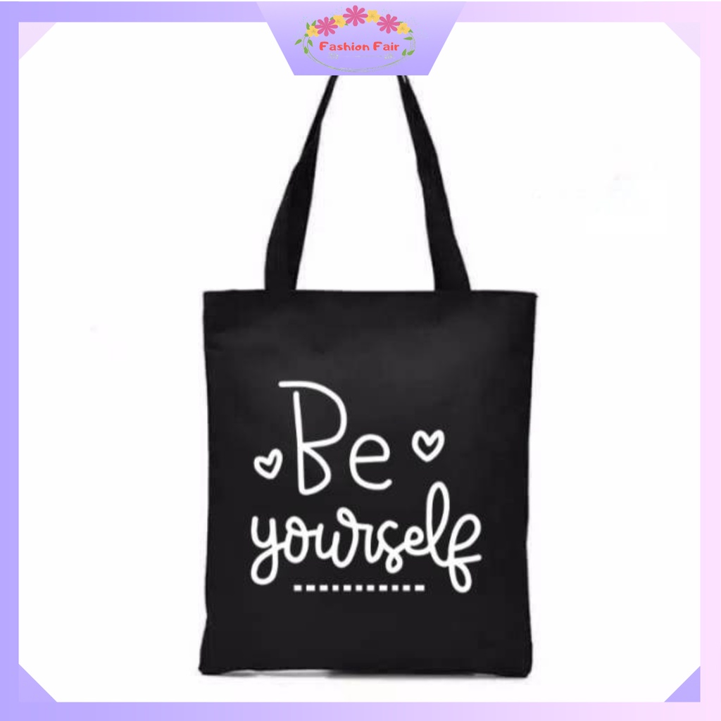 [LOKAL] Fashion Fair - Totebag (PAKAI SELETING) GAMBAR UNIK kpop murah wanita custom motif