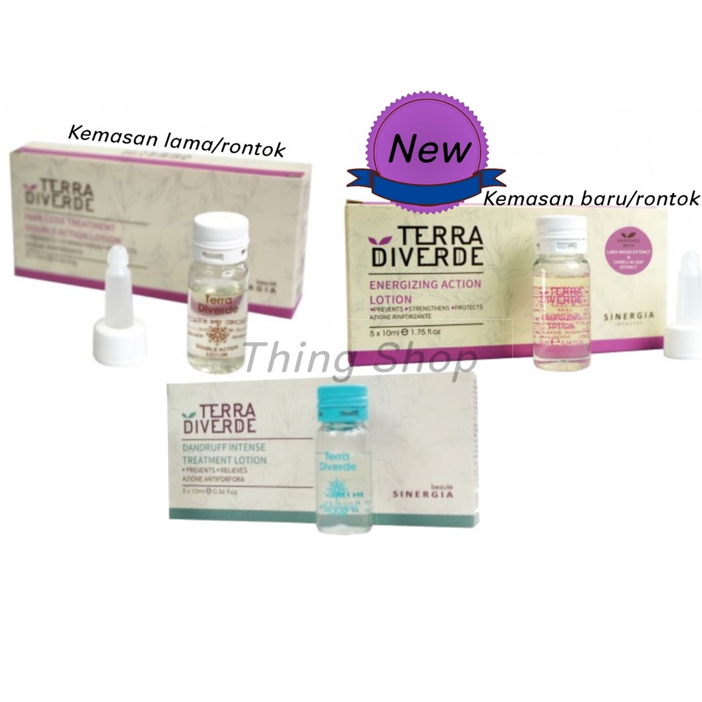 SINERGIA TERRA DIVERDE HAIRLOSS TREATMENT ENERGING LOTION  / ANTI-DANDRUFF LOTION 10ML |