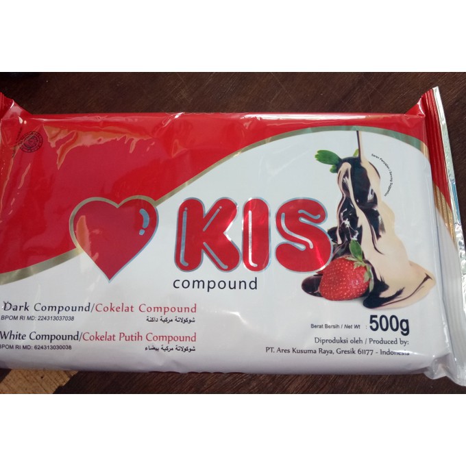 

coklat blok kiss white dark compound 500gr