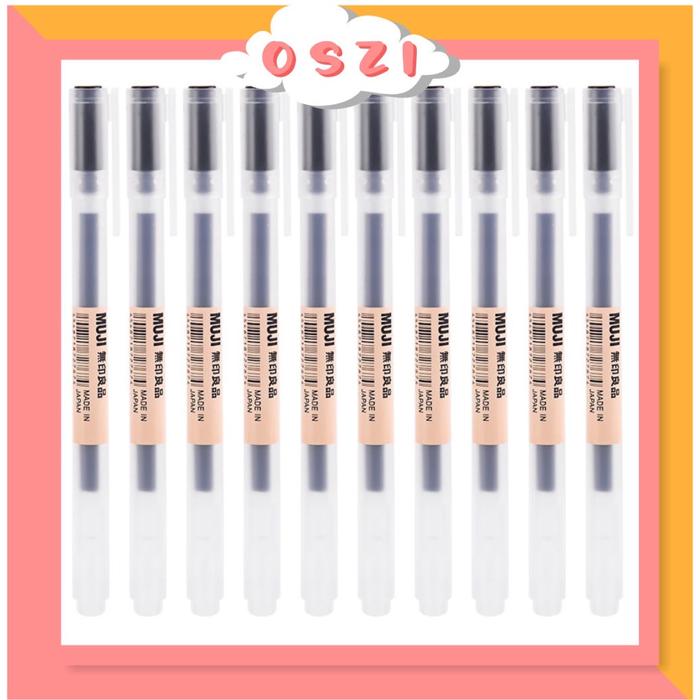 

❄ OSZI ❄ MUJI Gel Pen Pulpen Gel warna Hitam 0.5mm S015