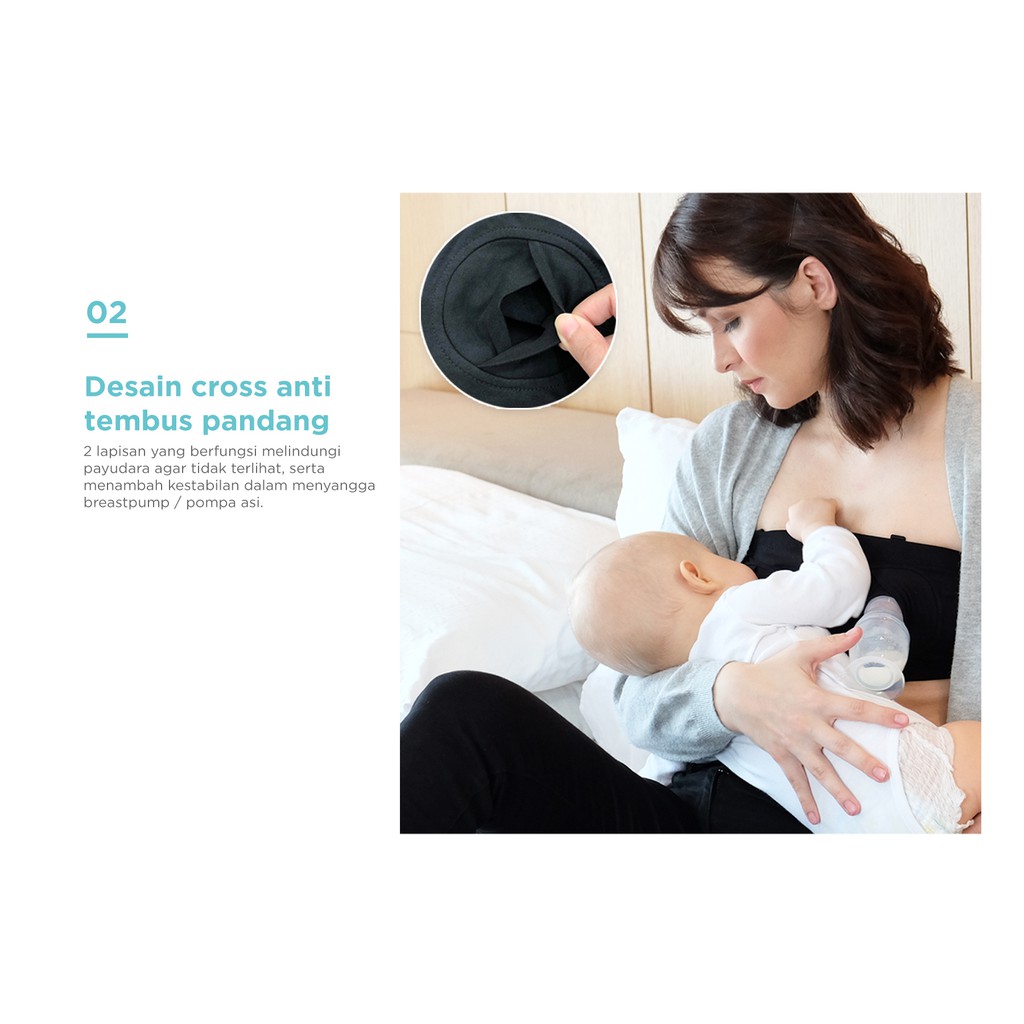 [PROMO] Mooimom Hands Free Pumping Bra Penyangga Pompa ASI