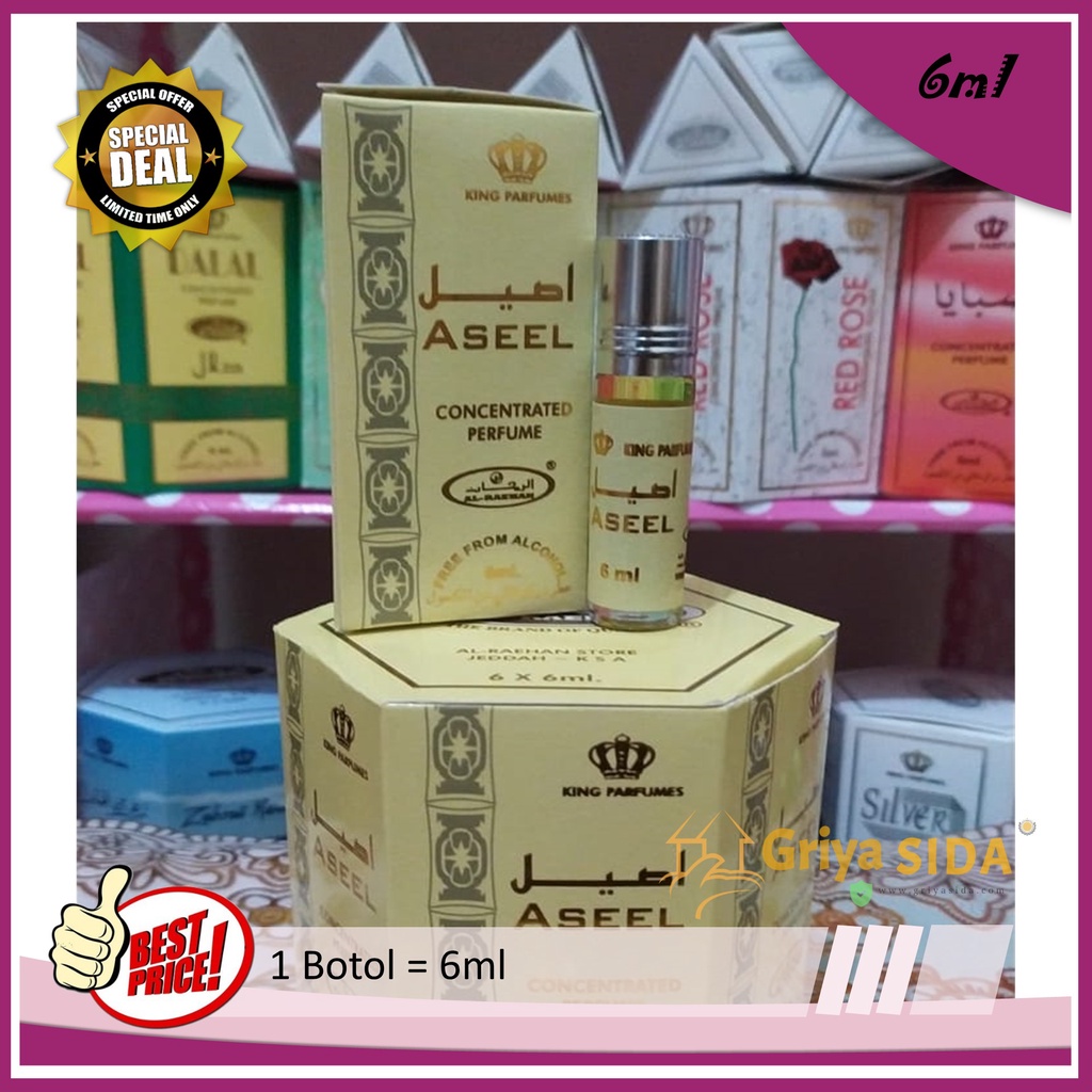 Parfum Aseel 6ml alraehan aroma Aseel al raehan mirip al rehab parfum Harga grosir PROMO!!