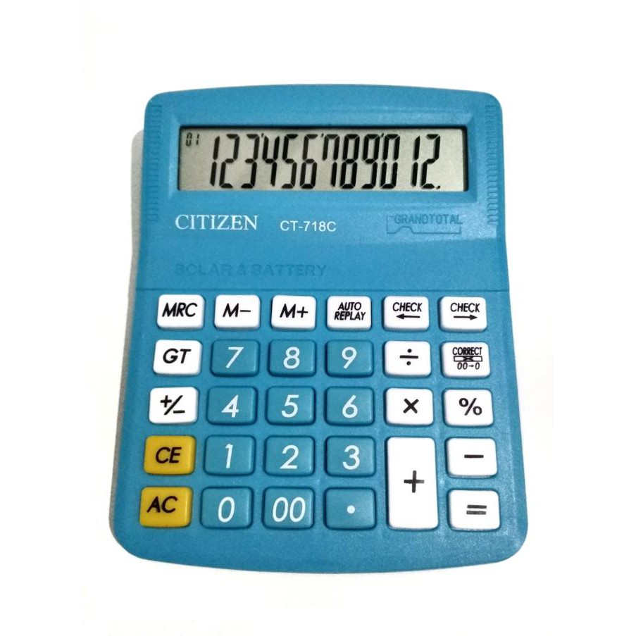 

SALE Kalkulator Citizen CT 718 C Warna 12 Digit