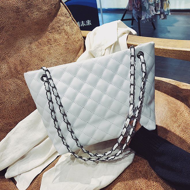 tas wanita import selempang warna putih murah formal size medium polos