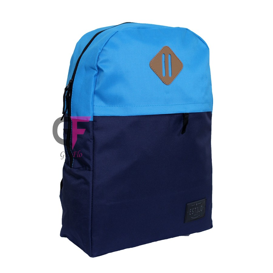 GIOFLO Tas Backpack Pria Keren Blue / ICO 337