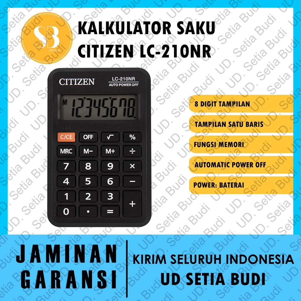 Kalkulator Saku Citizen LC -210NR