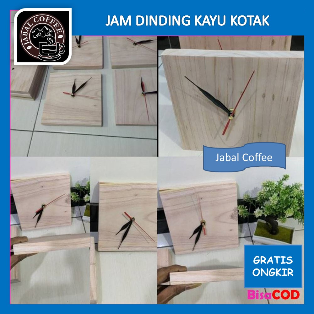 Hiasan Dinding Jam Kayu / Jam Dinding Kayu