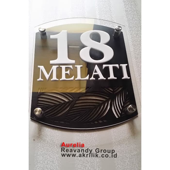

Papan akrilik Timbul / Nomor Rumah cantik dari acrylic, - standar Berkualitas