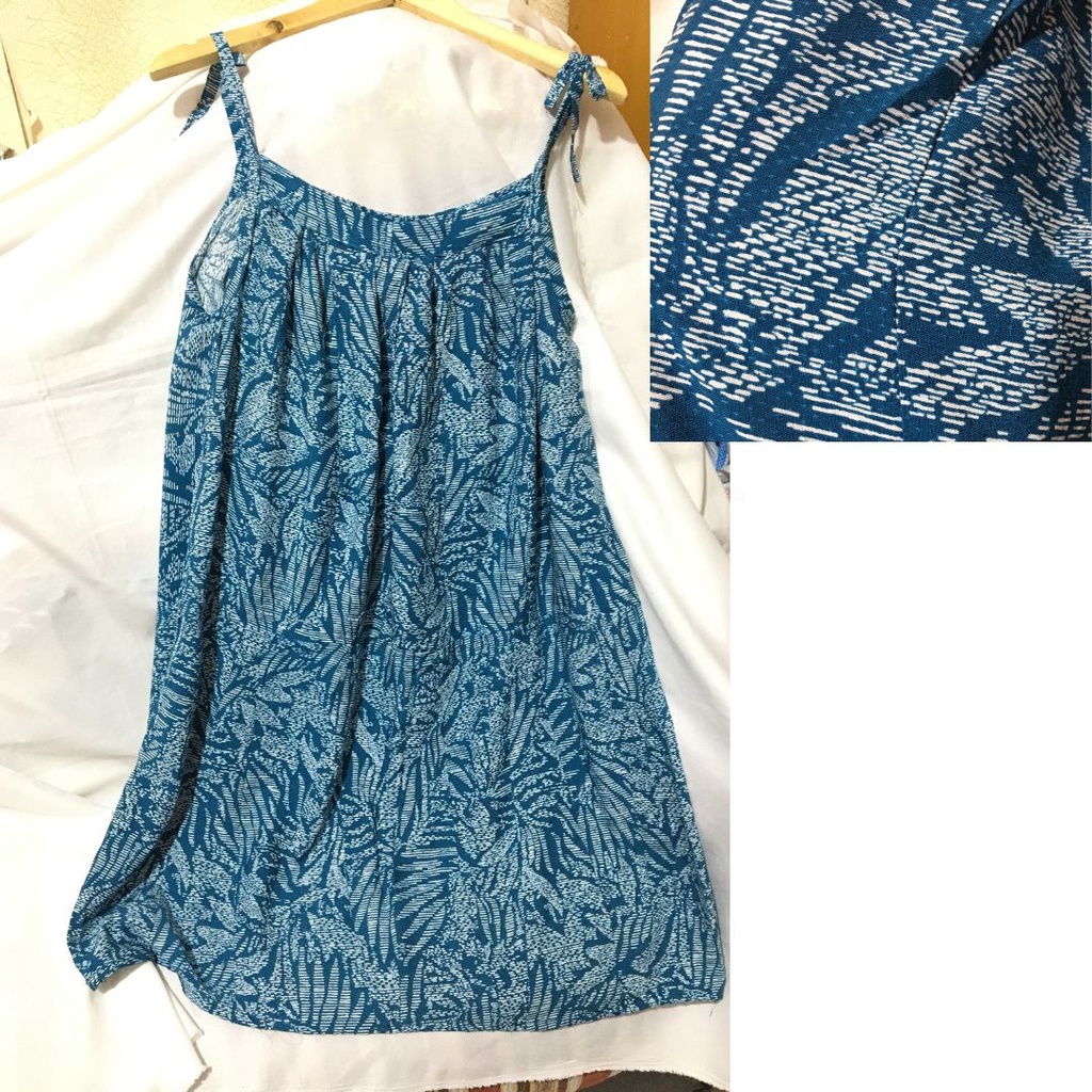 Daster Sambung Viral PART 2 - Daster Payung - Daster Perca - Daster Busui Rayon-abstrak blue tl