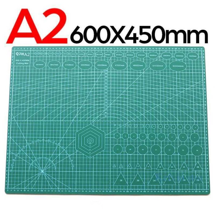 

Alas Potong A2 Work Cutting Mat Pad Kerajinan Kertas Kain 60 x 45 cm