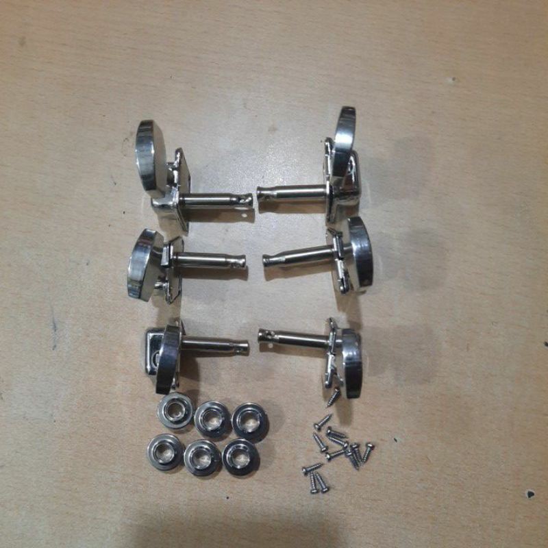 dryer drayer gitar akustik chrome kaleng 1set